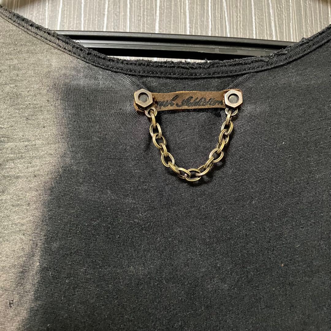 【美品】14th Addiction タンク クラッシュ加工 スタッズ