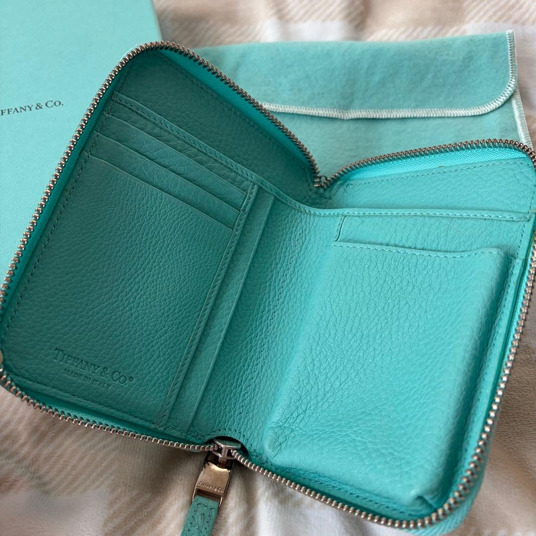 Tiffany & Co. 二つ折り財布 ティファニーブルー