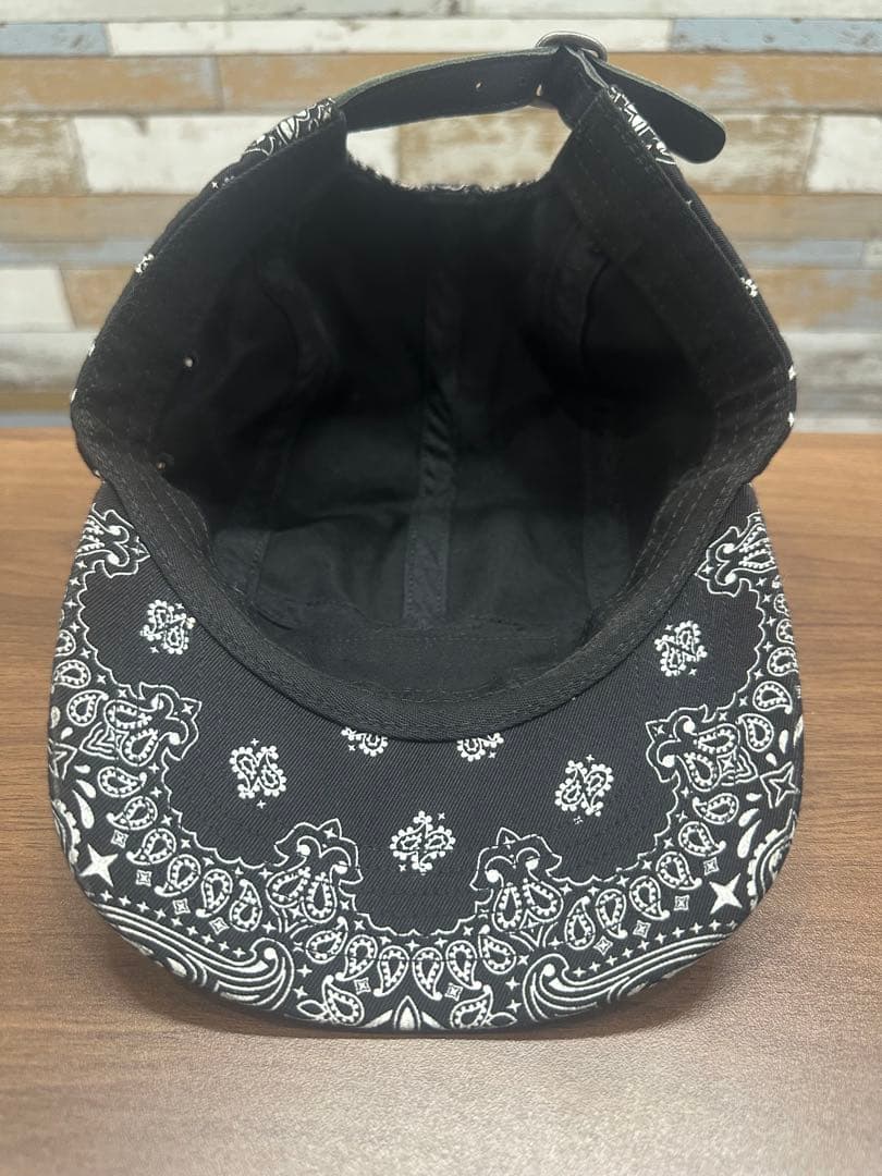 Supreme Bandana Camp Cap ブラック