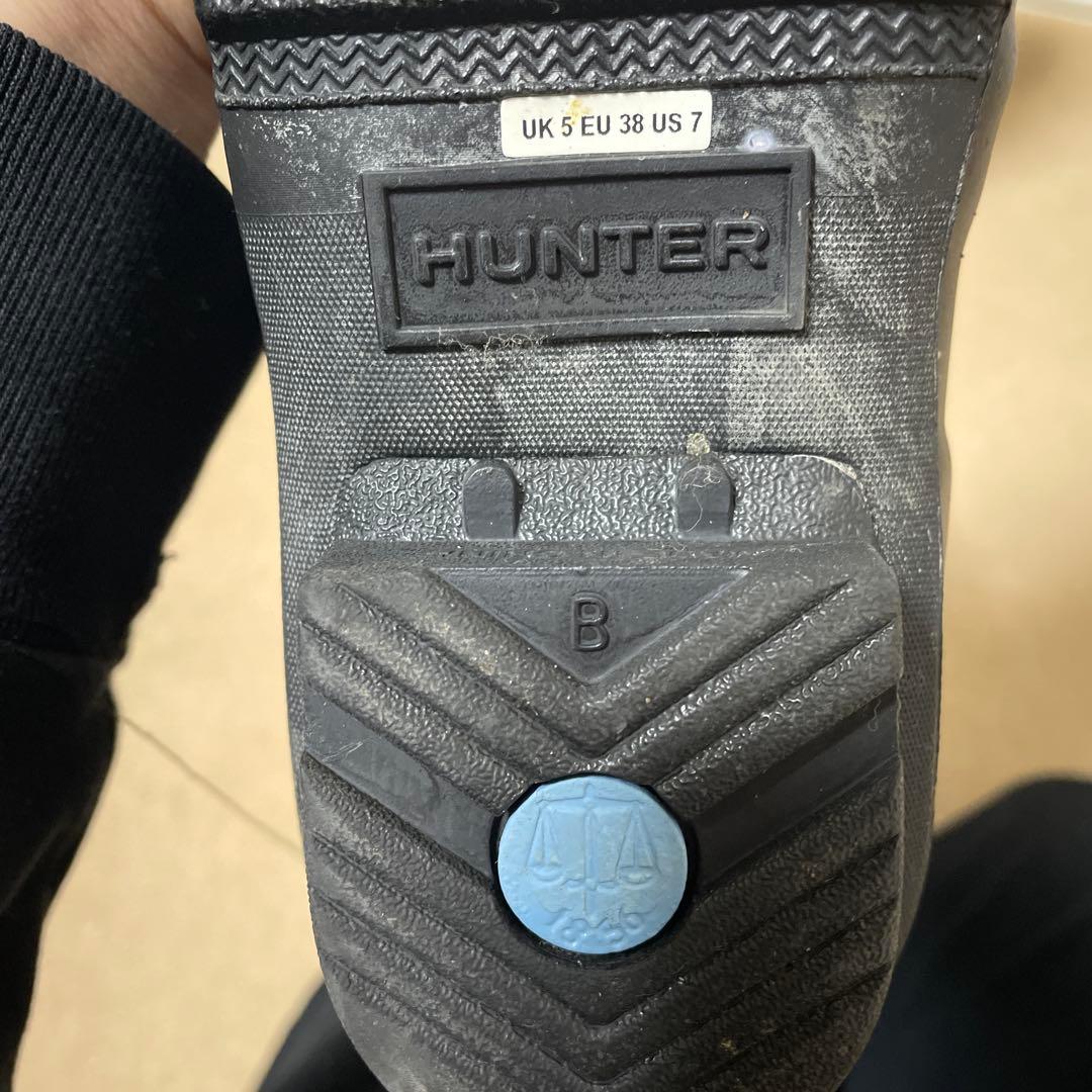 HUNTER ブラック 長靴 UK 5 EU 38 US 7