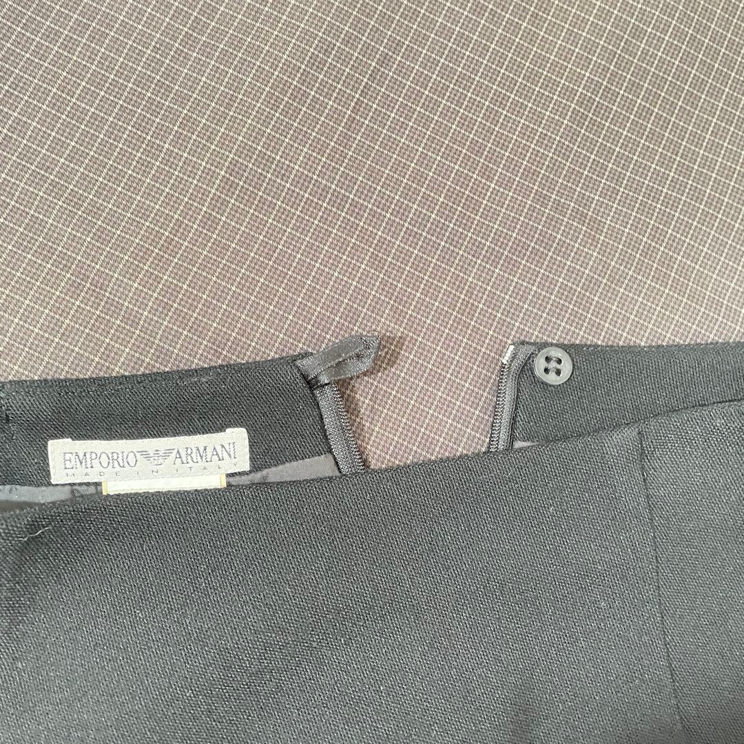 【美品】EMPORIO ARMANI/エンポリオアルマーニ/38/黒/フリンジ