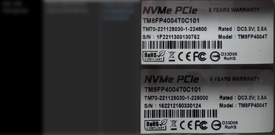 爆速・大容量 Teamgroup 4TB NVMe SSD 2枚 (計8TB)