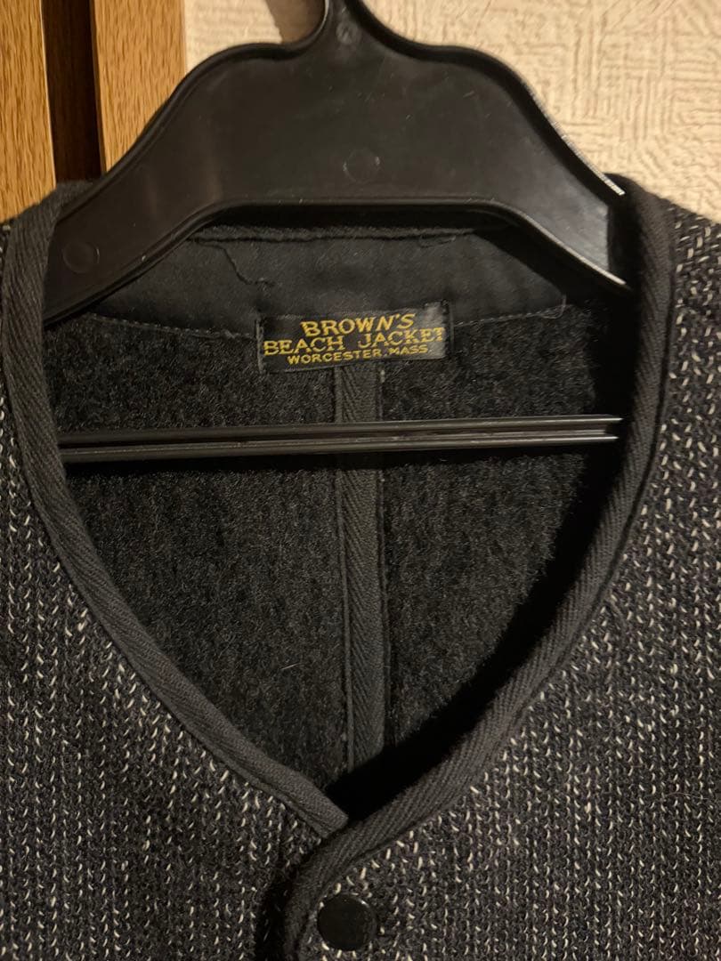 BROWN'S BEACH JACKET ゴマ塩 ビーチクロス ブランズビーチ