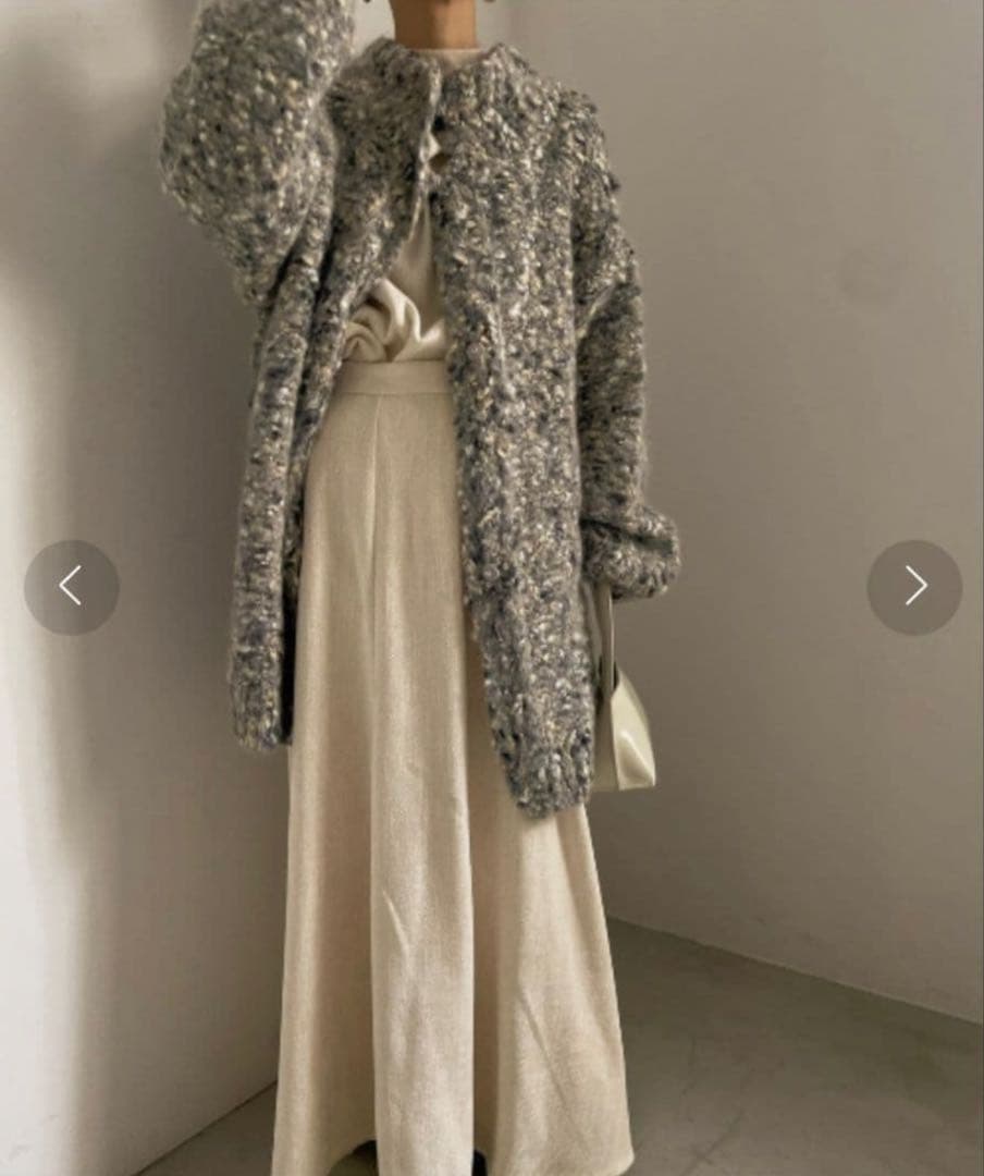 Ameri　FUNNY YARN KNIT JACKET