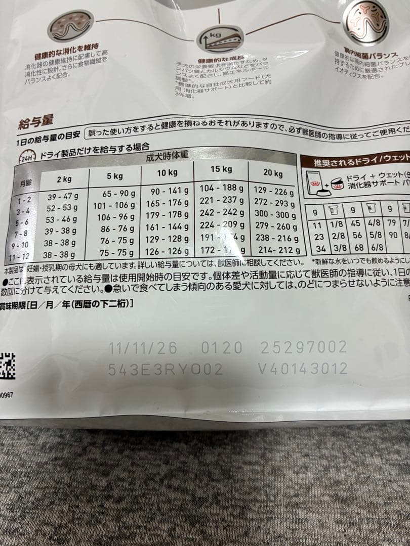  CANIN 消化器サポート パピー 1kg 2袋セット