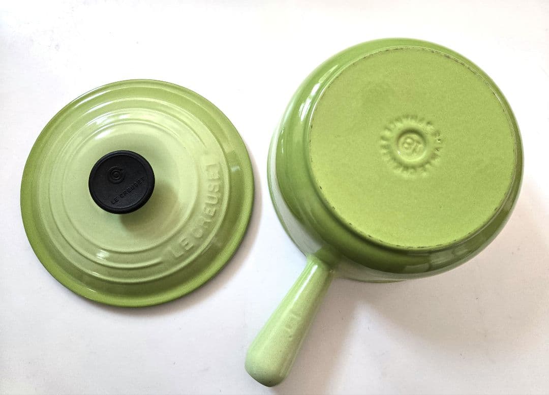 最終値下げ♪LE CREUSET ライトグリーン ミルクパン