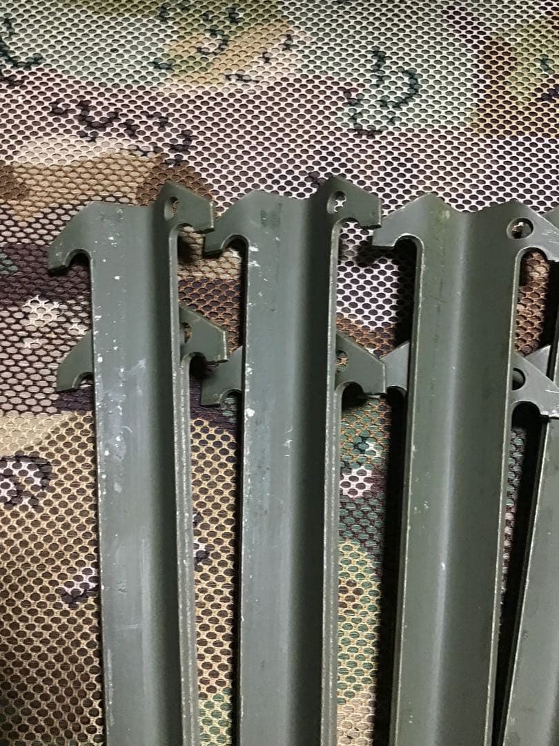 米軍放出品実物　米軍テント用ペグ10本セット中古品