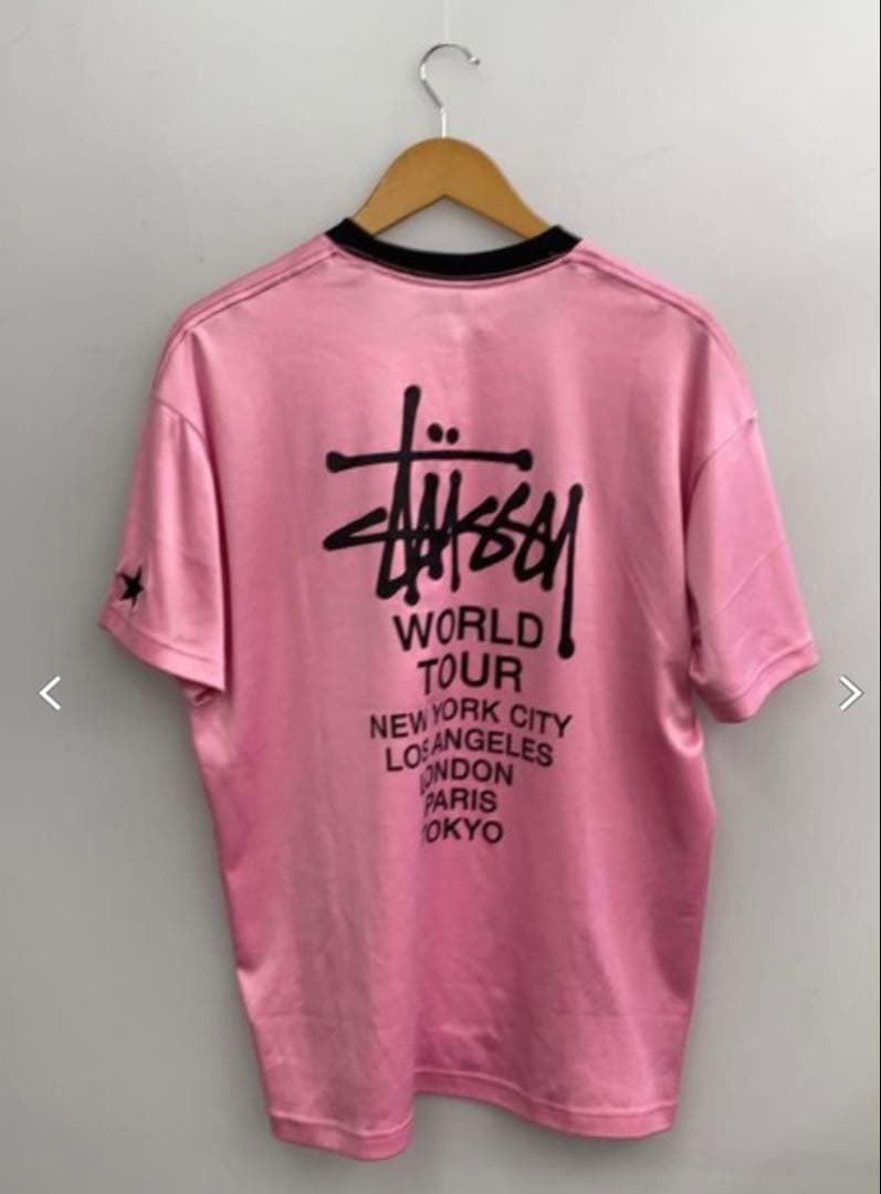 Stüssy ピンク Tシャツ Lサイズ