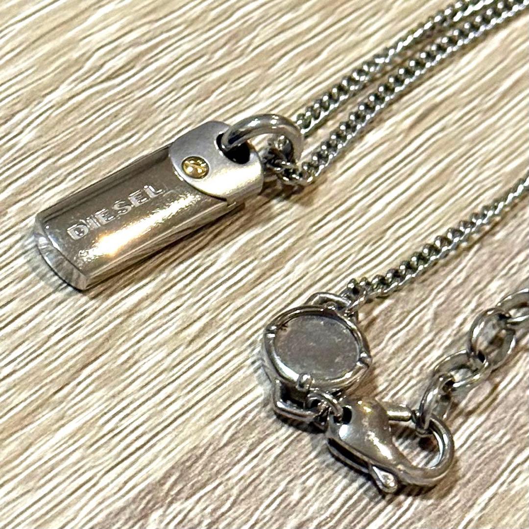 DIESEL チェーンネックレス シルバー