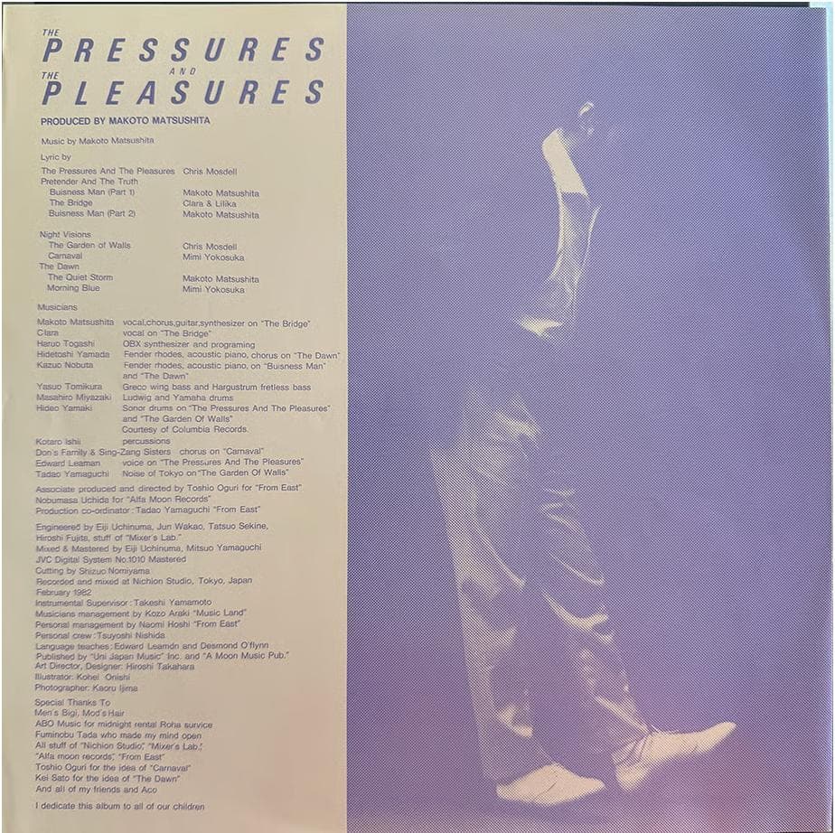 松下誠 / The Pressures And The Pleasures LP