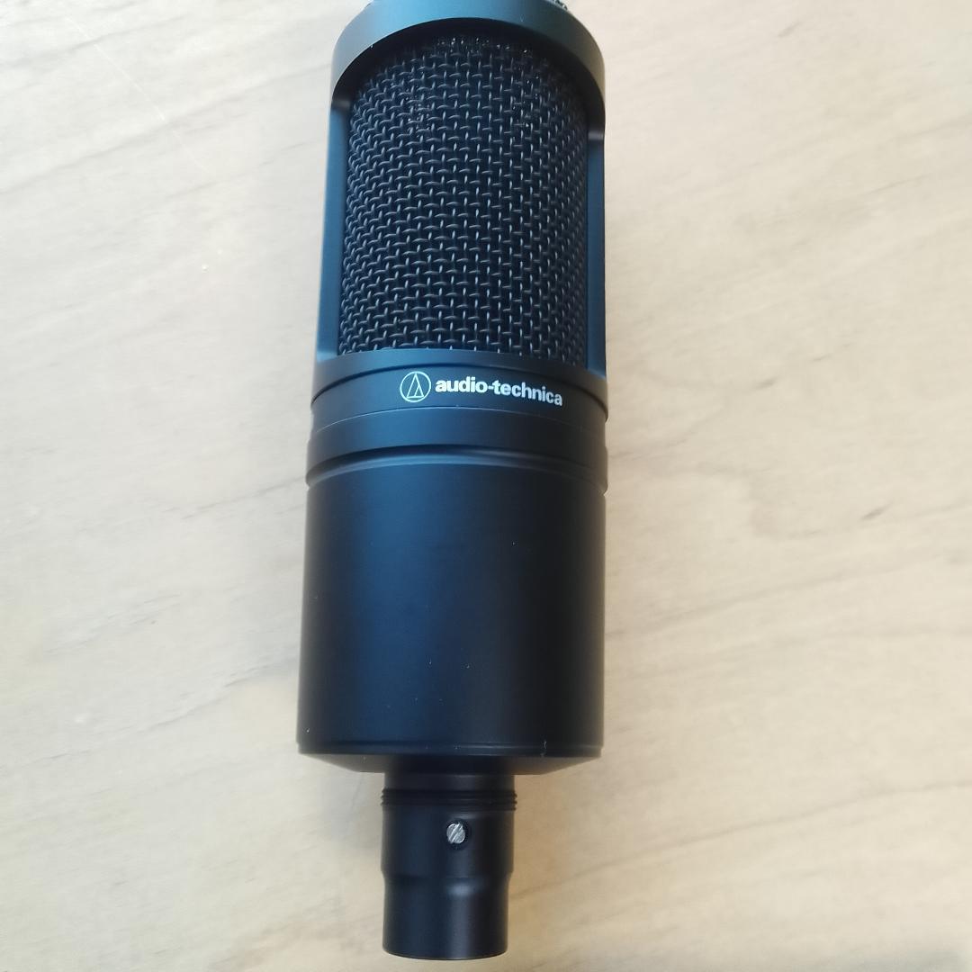 【Audio Technica】AT2020　コンデンサーマイク　黒　ブラック