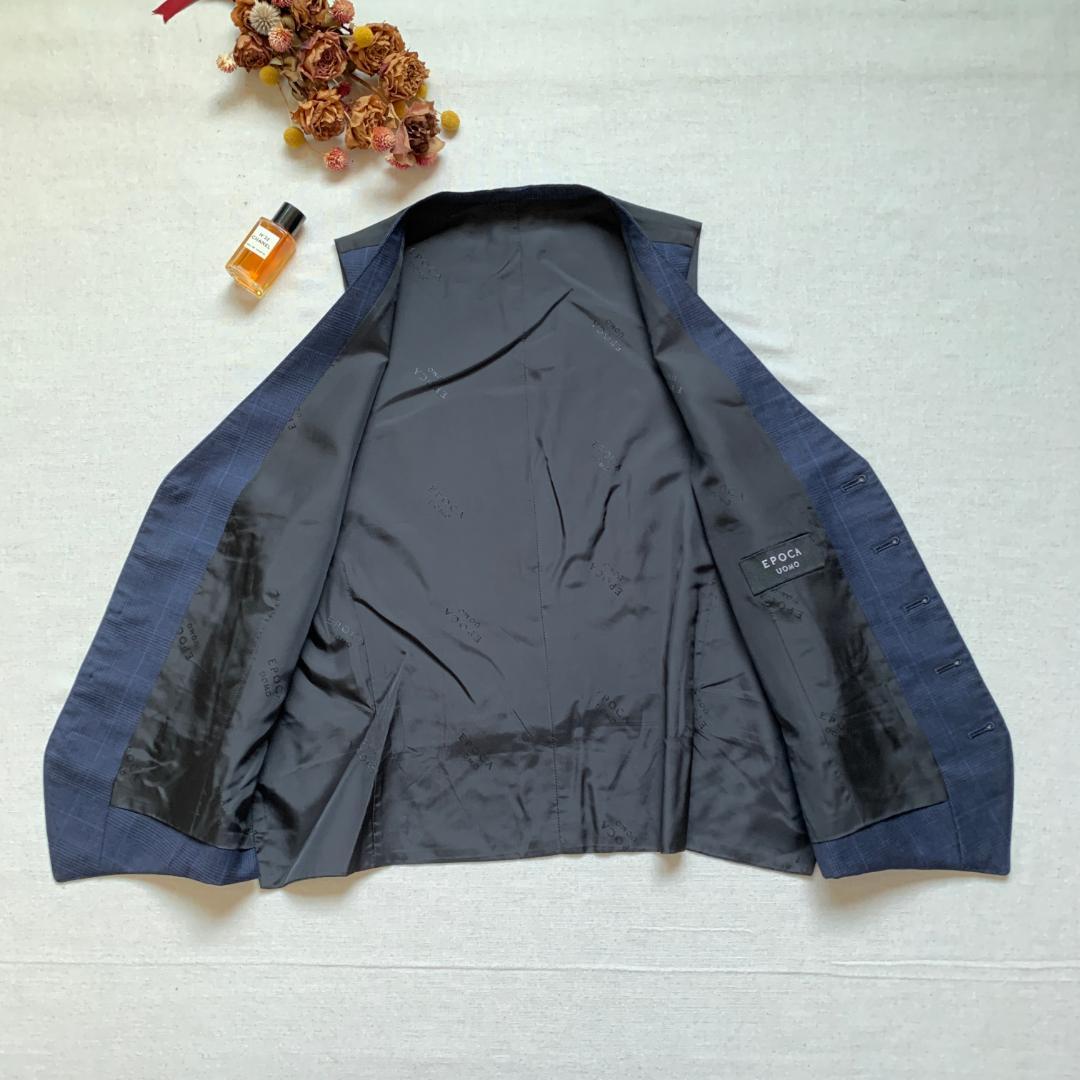 極美品　EPOCA UOMO　テーラードジャケット　ベストセット　背抜き　XL