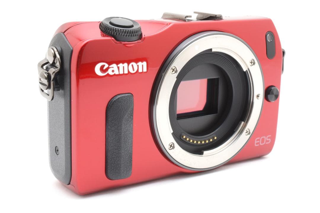 超美品 Canon EOS M ミラーレスデジタルカメラボディ レッド キヤノン