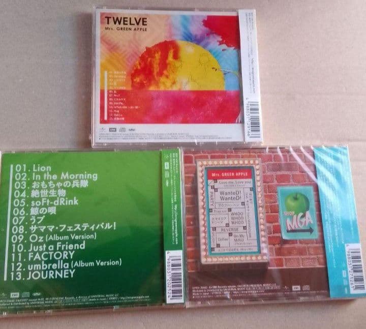 Mrs.GREEN APPLE CD 3作品 新品未開封