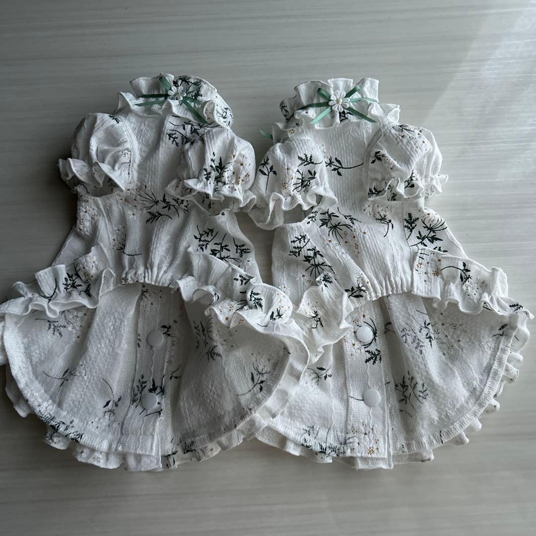 No.517•518犬服ハンドメイド　バックオープンワンピース