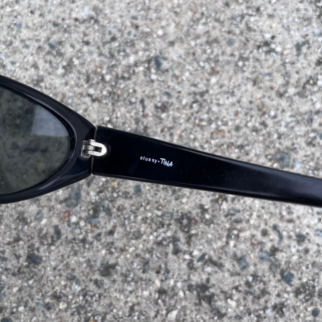 小物 90s old stussy eyewear TINA black