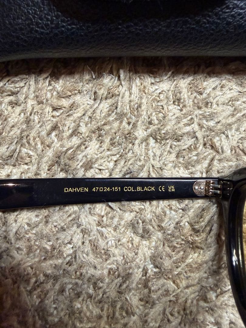 小物 MOSCOT DAHVEN 47 BLACK