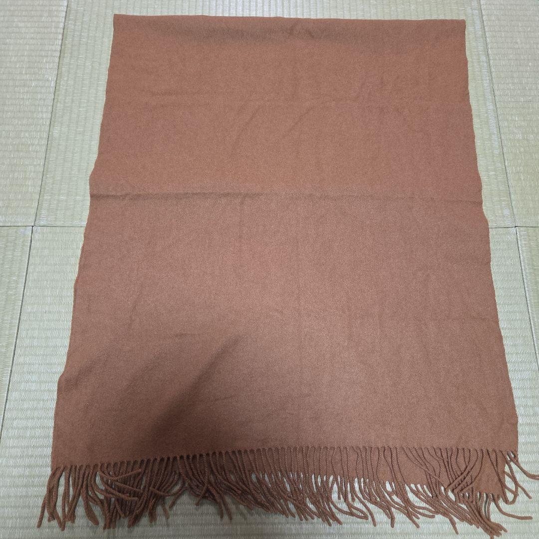 新品同様 ジョンストンズ カシミア100% ストール　キャメル　美品