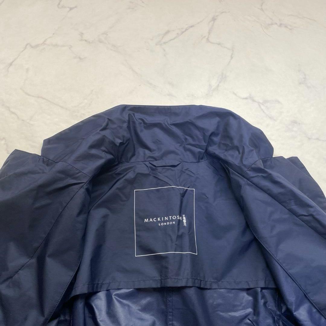 美品✨マッキントッシュロンドン RESFON ナイロンタフタコート40 紺