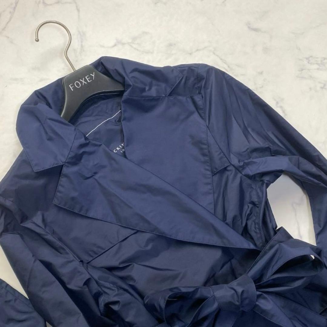 美品✨マッキントッシュロンドン RESFON ナイロンタフタコート40 紺