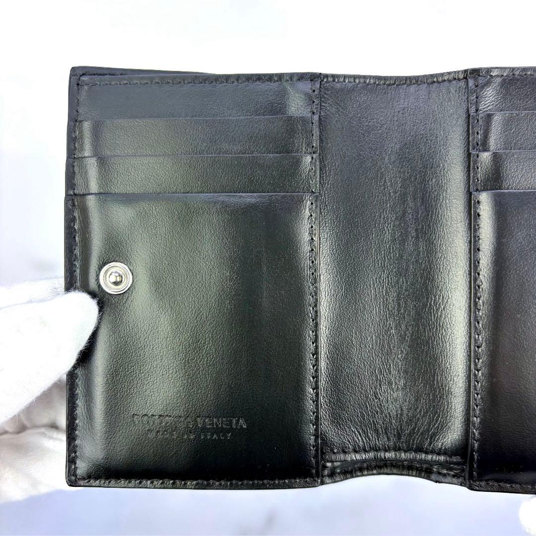 【極美品✨】BOTTEGA VENETA　コンパクト財布　2つ折り　カセット