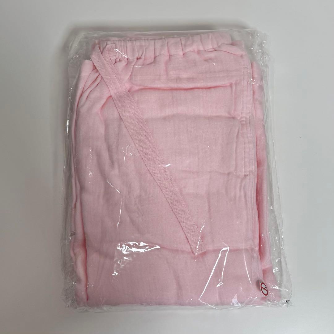 ウチノ マシュマロガーゼパイピングレディスパジャマ ピンク