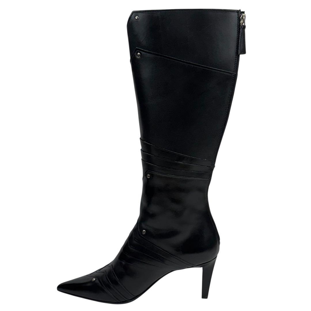 【未使用級】JIL SANDER　23.5cm 36.5 ロングブーツ　黒　細身