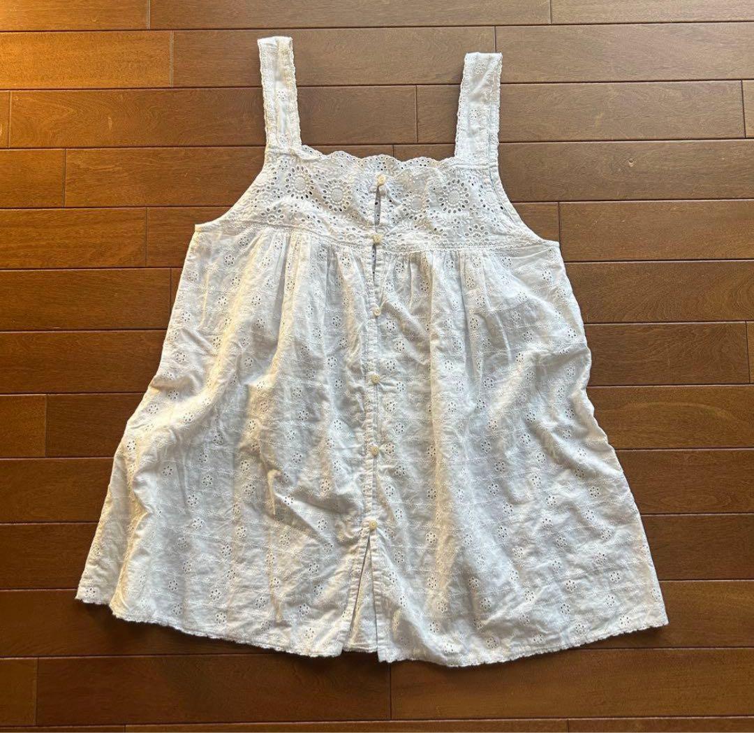 BEAMS BOY カットワークキャミソール