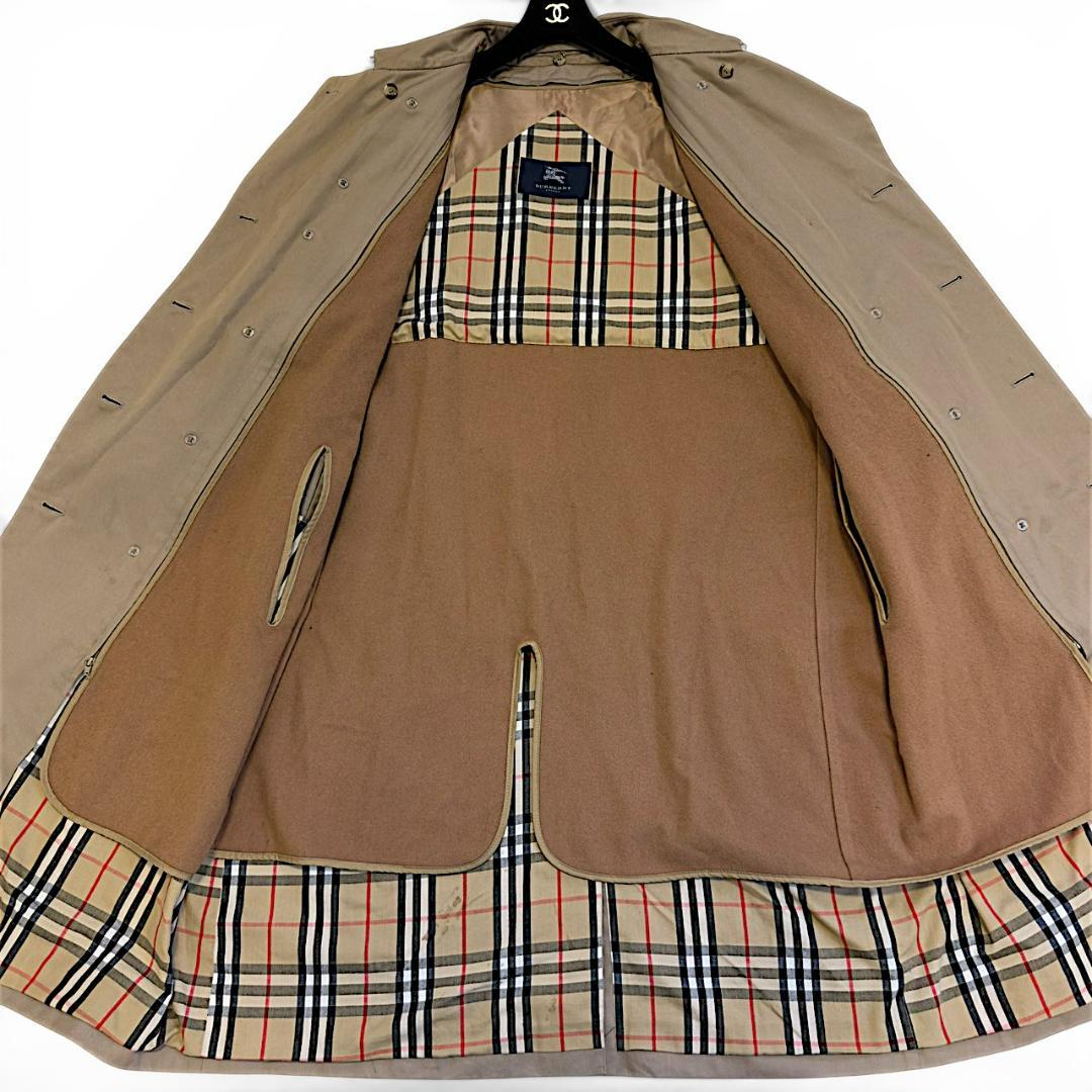 BURBERRY LONDON ノバチェック 腰ベルト マキシ丈 トレンチコート