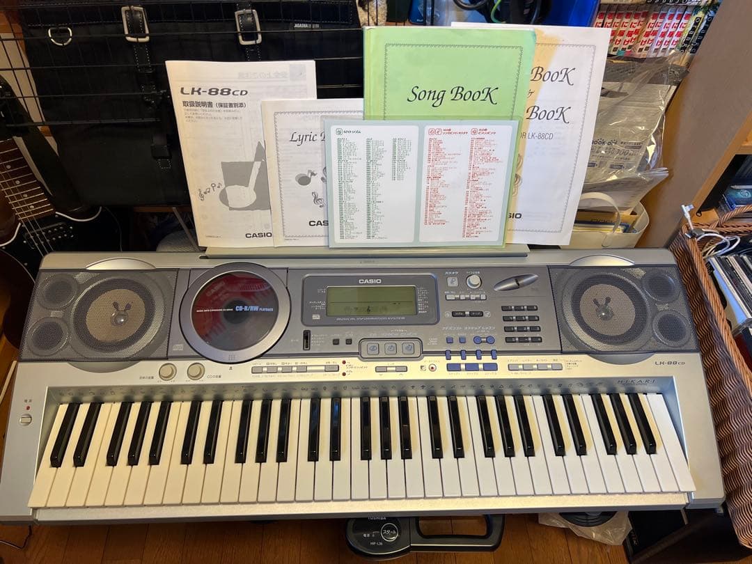 【動作良好 スタンド取説 付】カシオ 電子ピアノ LK-88CD