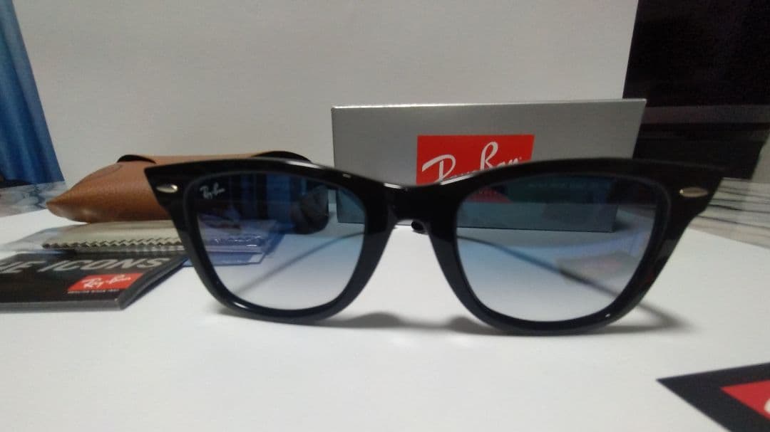 RayBanレイバン RB2140F901/3Fブラック×ブルーグラデ