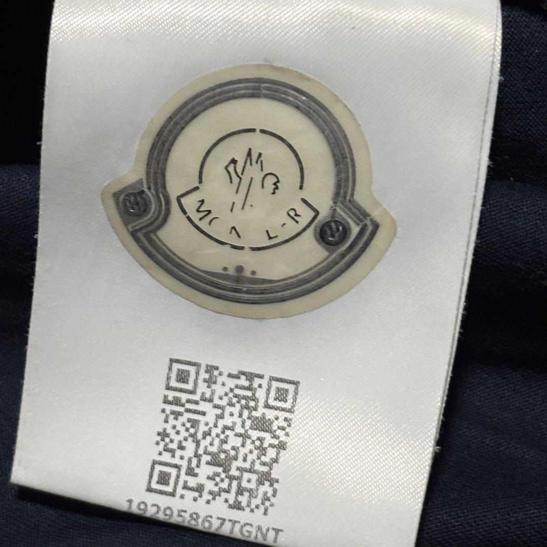 モンクレール　Tシャツ　ダブルワッペン　ネイビー　Sサイズ