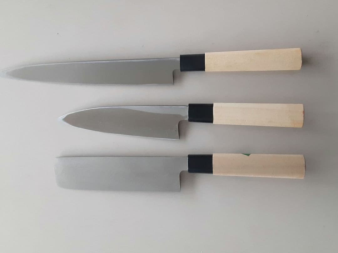 値下げ日本製 手造り包丁 3本セット　Eセット