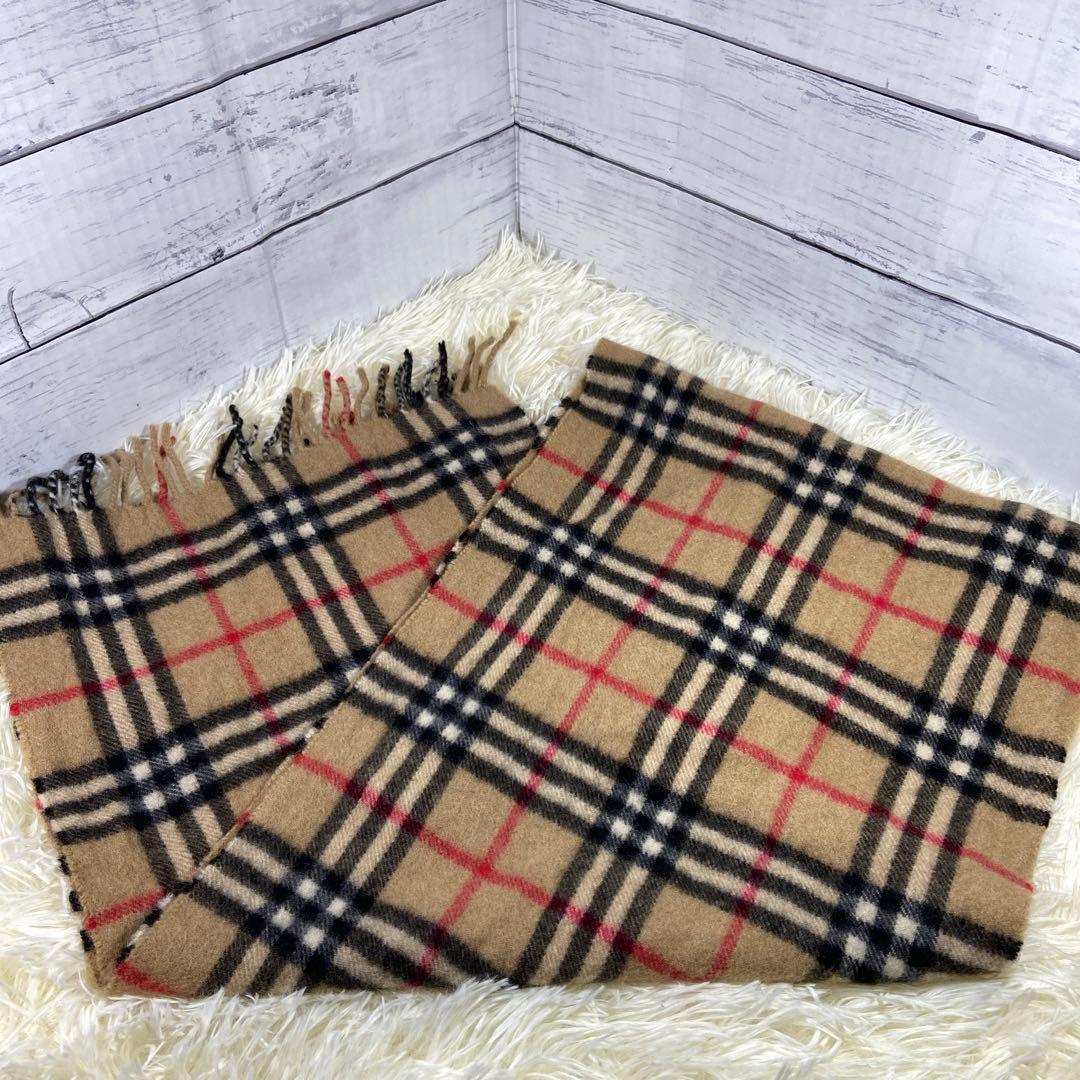 BURBERRYS LONDON ノバチェック マフラー カシミヤ 100%