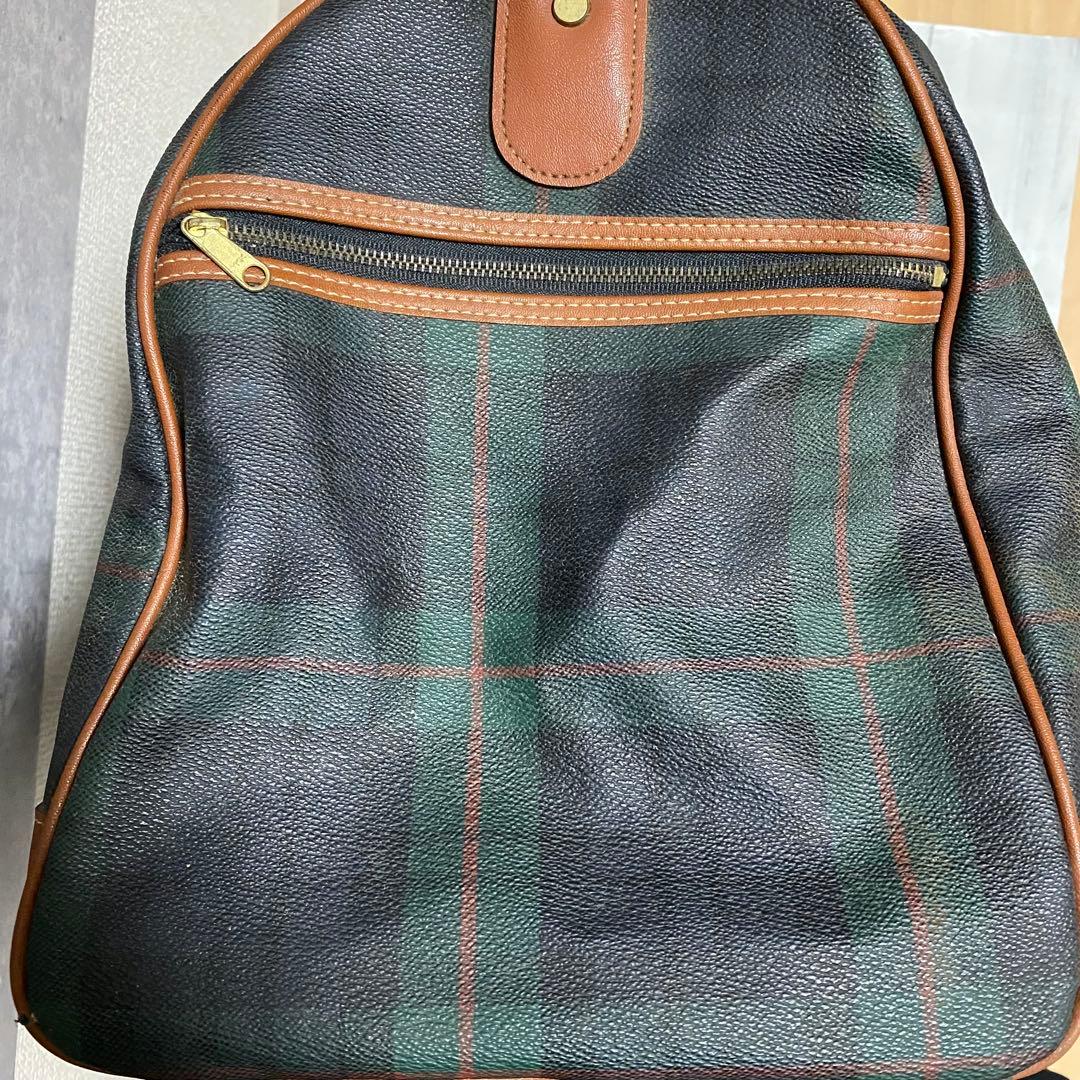 ポロ マレット Polo Mallet チェック柄 ボストンバッグ ヴィンテージ