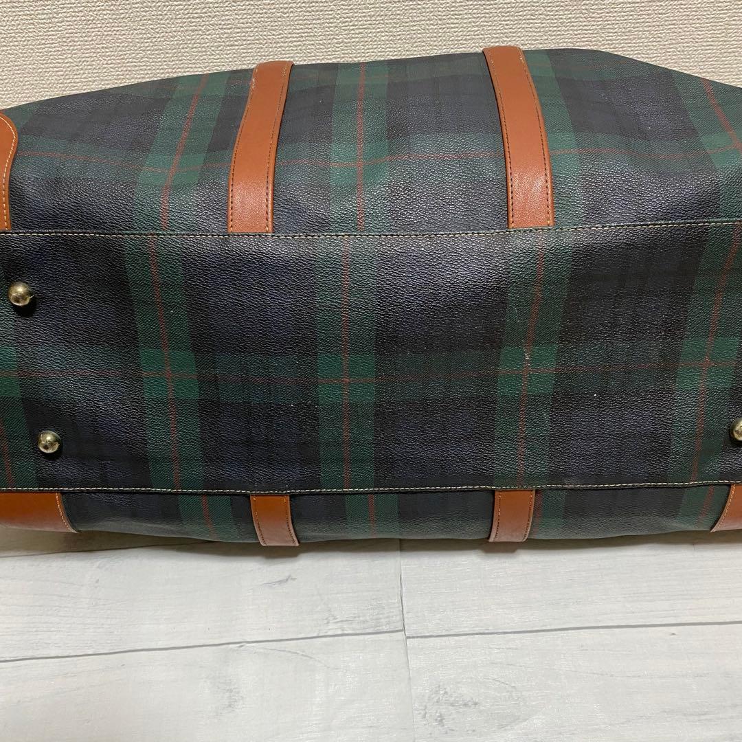 ポロ マレット Polo Mallet チェック柄 ボストンバッグ ヴィンテージ