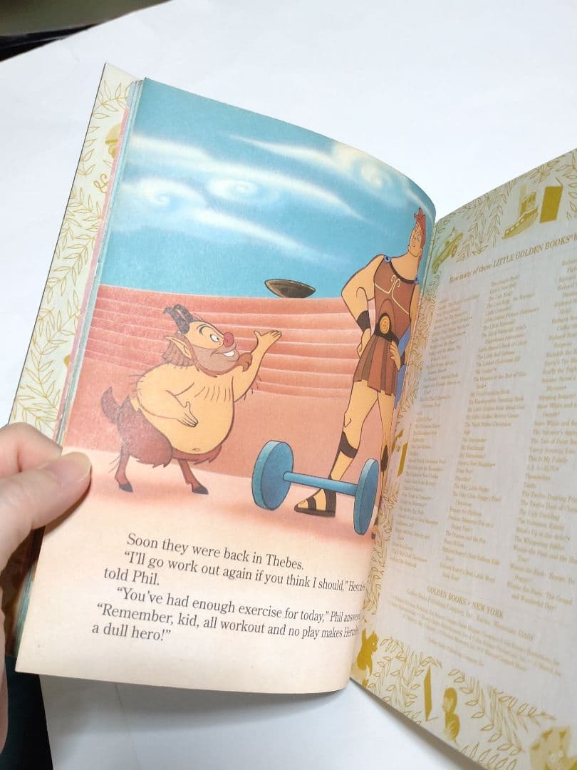 ヘラクレス Disney 絵本 英語 英字 洋書 ゴールデンブック 本