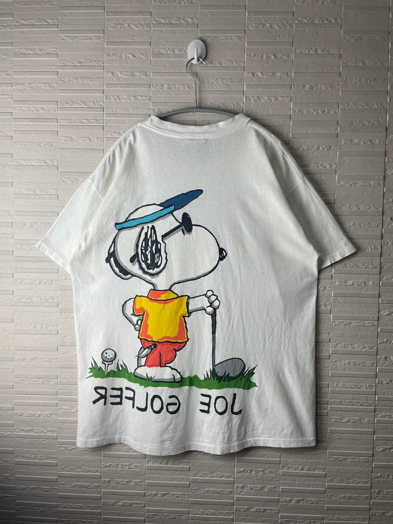 90s ヴィンテージ USA製シングルステッチ スヌーピー両面Tシャツ