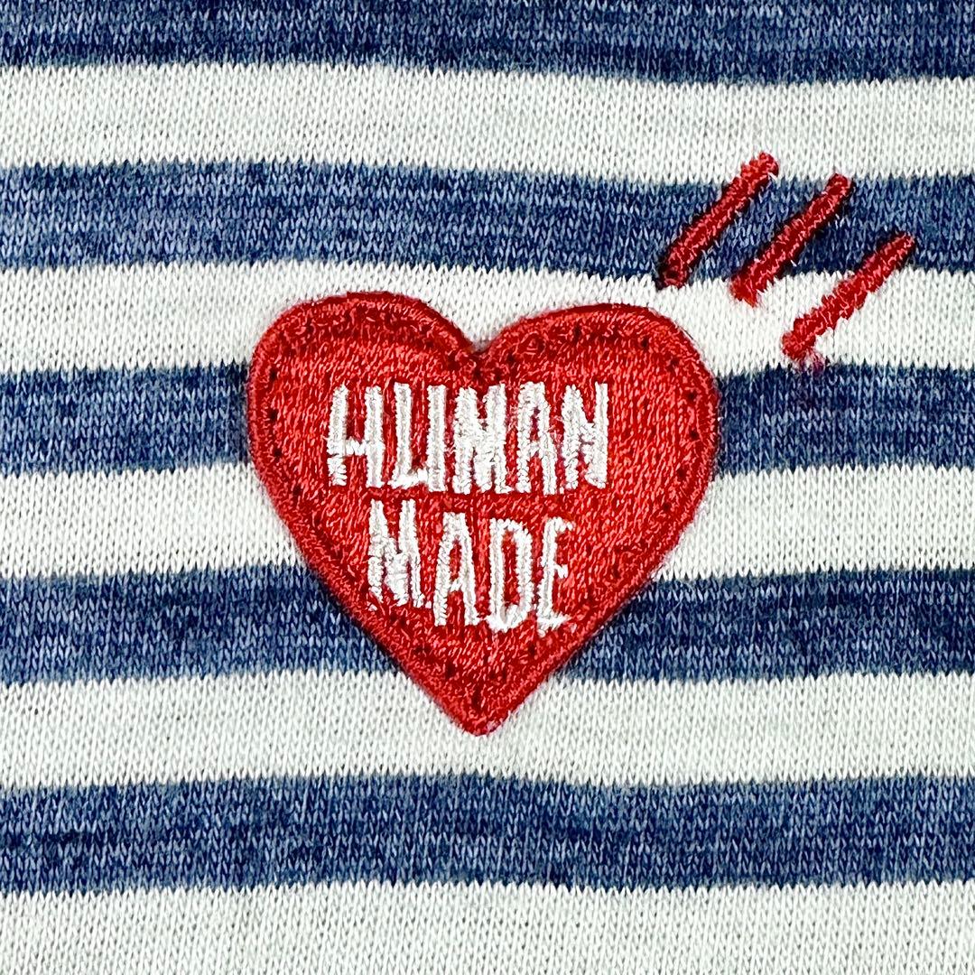 HUMAN MADE ヒューマンメイド ポーダー柄 刺繍ロゴ Tシャツ ハート