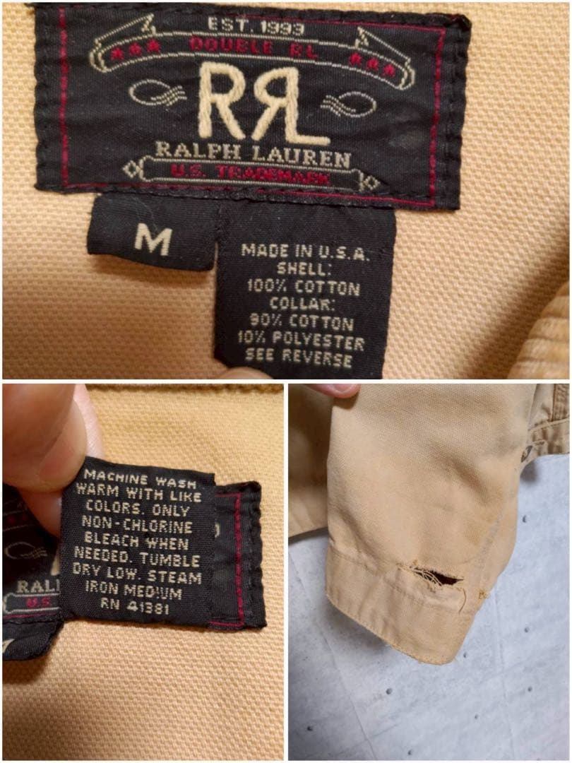 RRL RALPH LAUREN 三ツ星 USA製 デトロイトジャケット M.