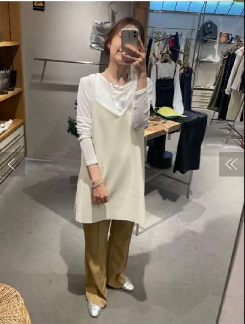 【新品】SHENERY （シーナリー）レザーチュニックキャミ