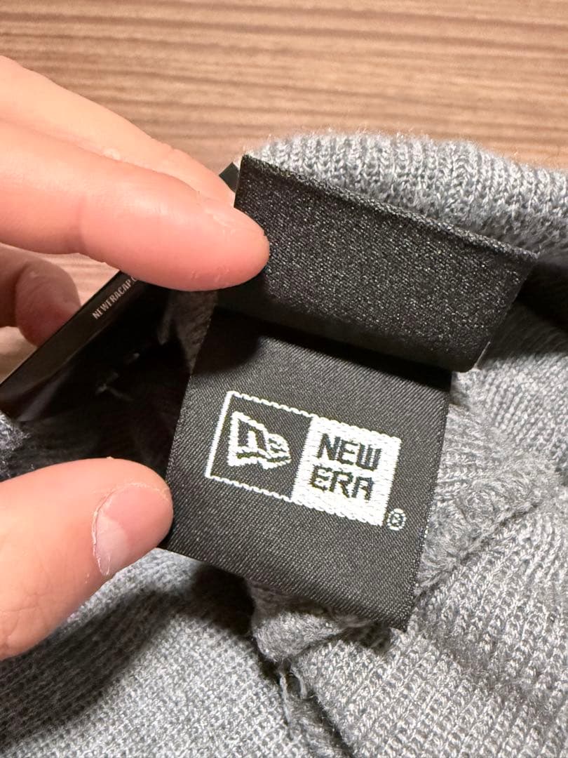 わ*り様 Supreme New Era Box Logo Beanie グレー