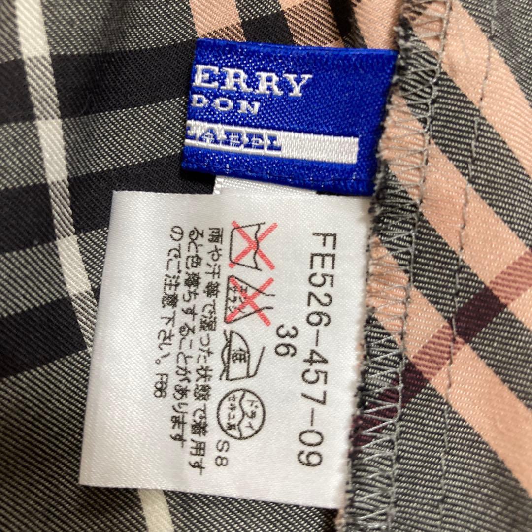 BURBERRY LONDONブルーレーベルピンクチェック柄キャミソール 36