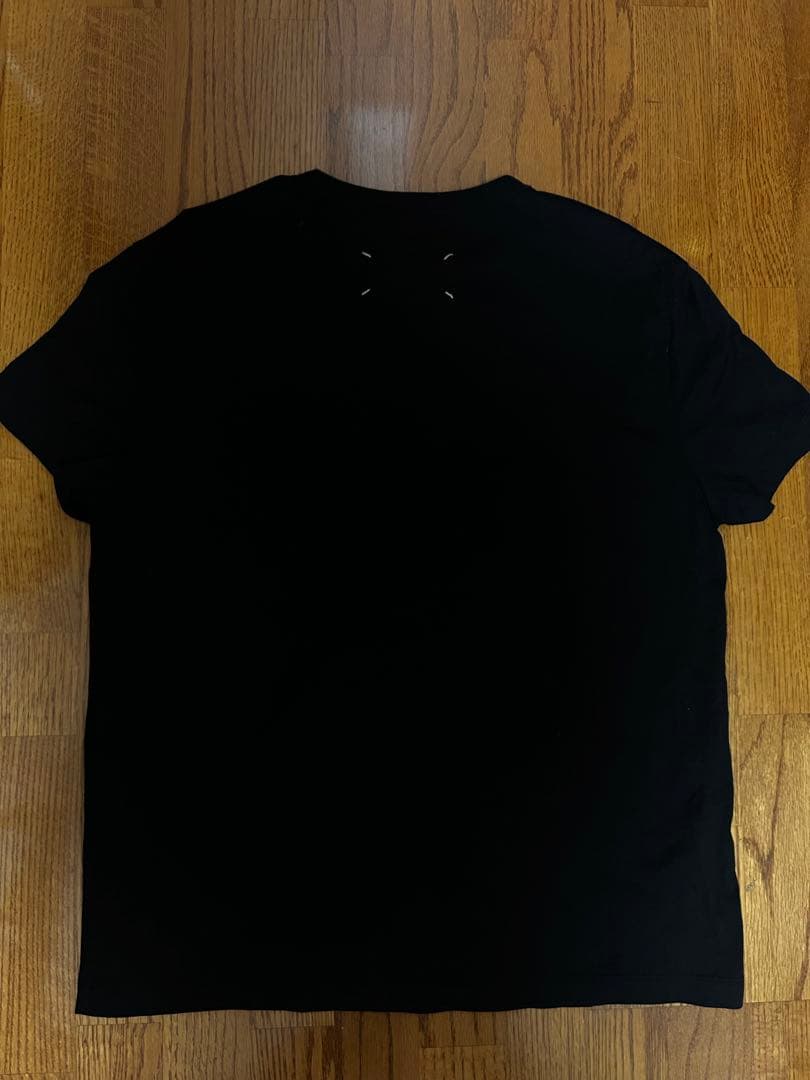 【タグあり】Maison Margiela ナンバーロゴ プリントTシャツ黒