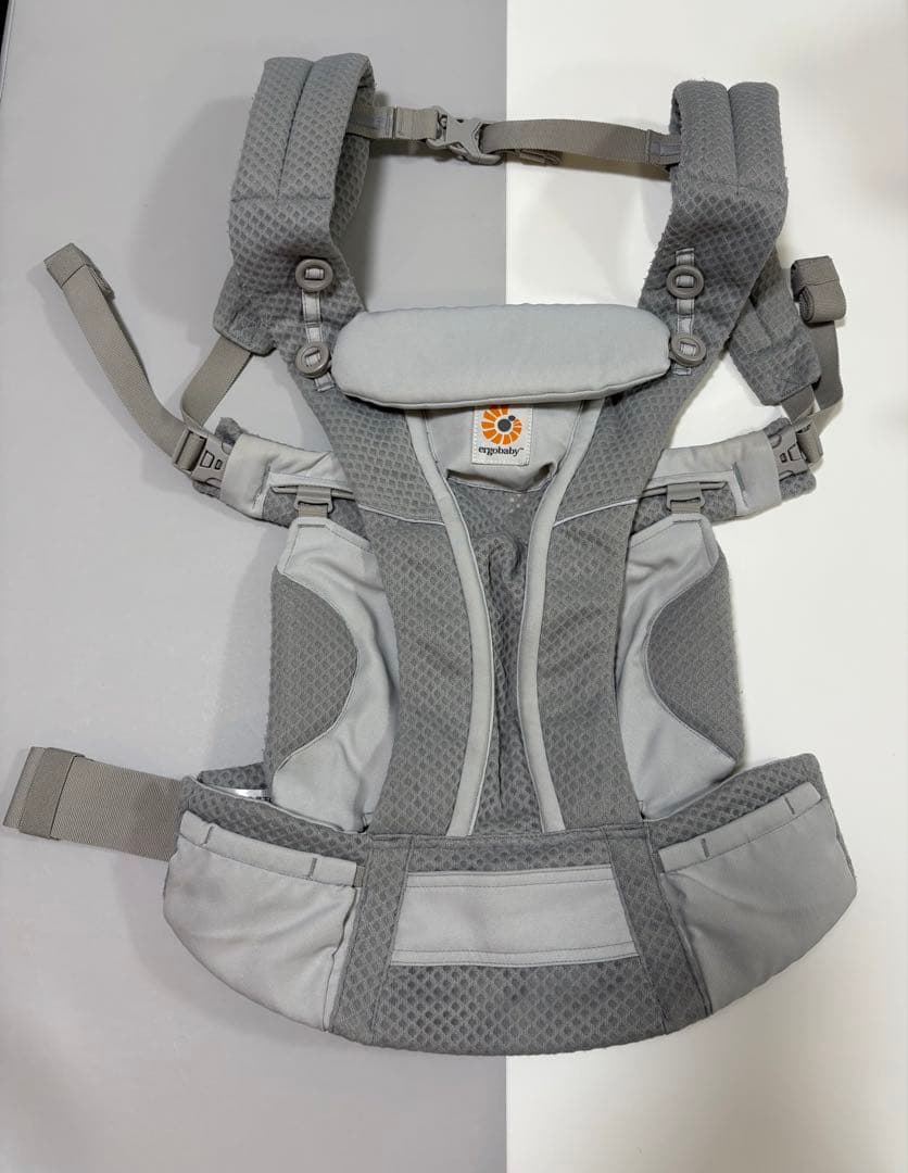 エルゴベビー抱っこ紐♡オムニブリーズ パールグレーメッシュタイプ専用ポーチ付