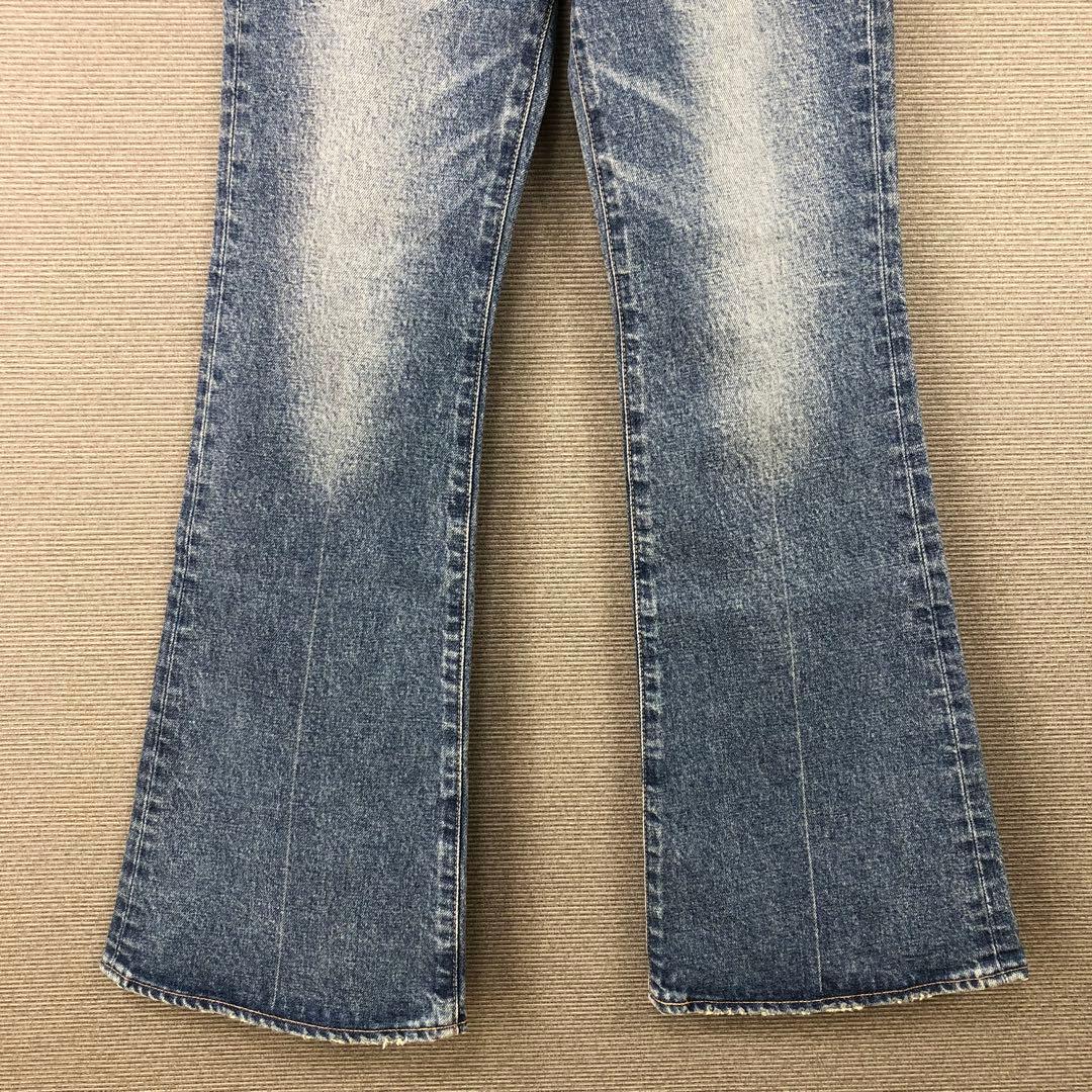 未使用品 MOUSSY MVS FLARE 23 BLU ブルー