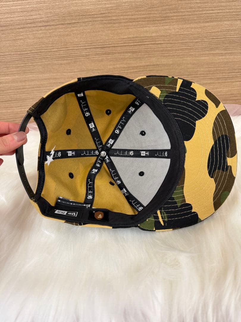 A BATHING APE × NEW ERA キャップ　コットン　カモフラ