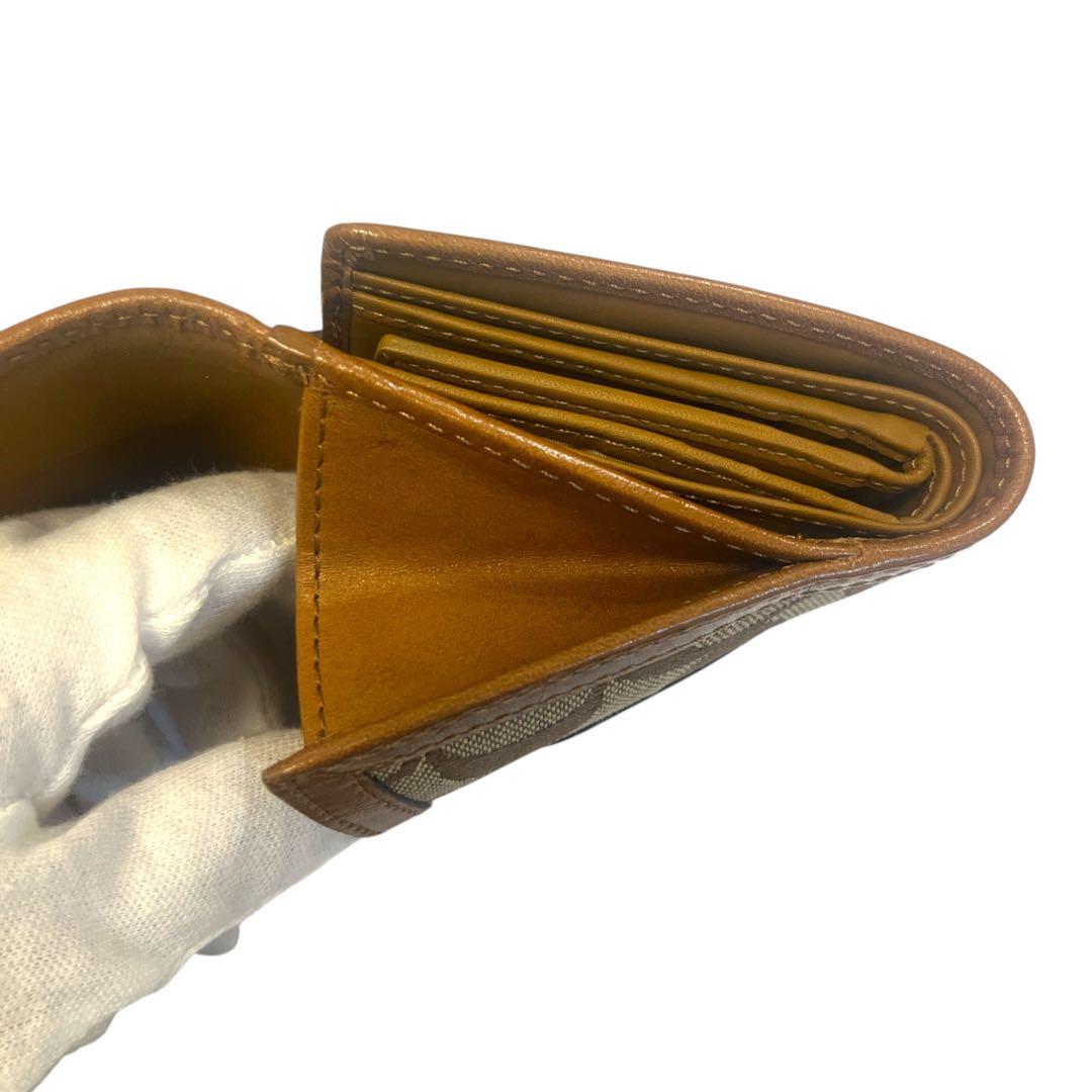 【未使用】COACH SOHO二つ折り財布 ソーホー ダブルフラップシグネチャー