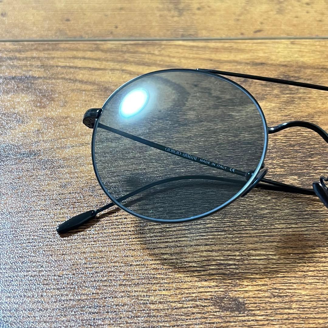 【良品】GIORGIO ARMANI サングラス 青×黒〈定価25,980円〉