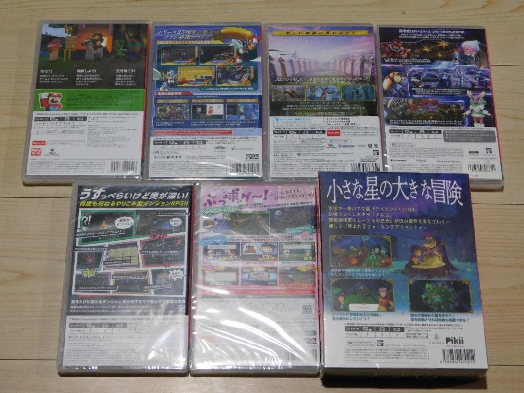 ＠★新品未開封★スイッチ★マインクラフト・ロックマンＸ・ハリーポッター等７本★